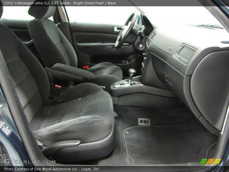 Bright Green Pearl / Black 2002 Volkswagen Jetta GLS 1.8T Sedan
