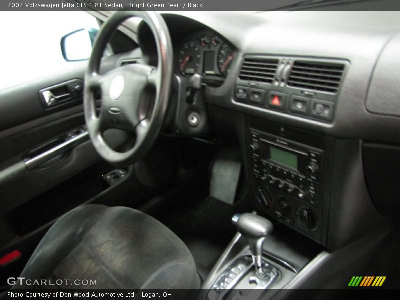 Bright Green Pearl / Black 2002 Volkswagen Jetta GLS 1.8T Sedan