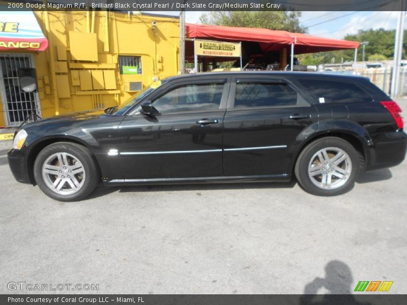 Brilliant Black Crystal Pearl / Dark Slate Gray/Medium Slate Gray 2005 Dodge Magnum R/T