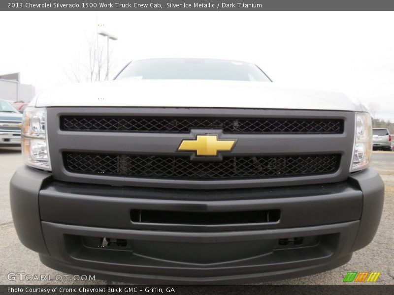 Silver Ice Metallic / Dark Titanium 2013 Chevrolet Silverado 1500 Work Truck Crew Cab