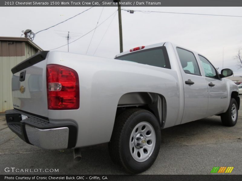 Silver Ice Metallic / Dark Titanium 2013 Chevrolet Silverado 1500 Work Truck Crew Cab