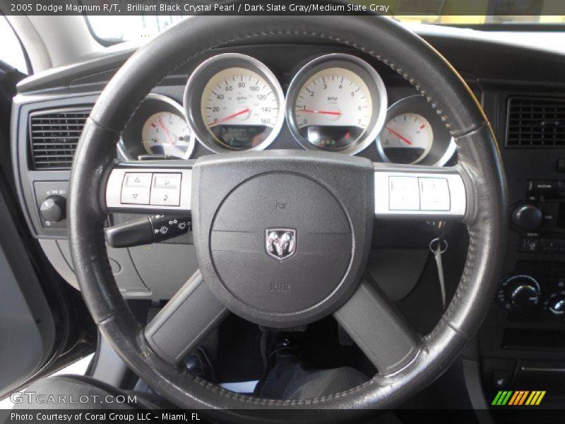 Brilliant Black Crystal Pearl / Dark Slate Gray/Medium Slate Gray 2005 Dodge Magnum R/T
