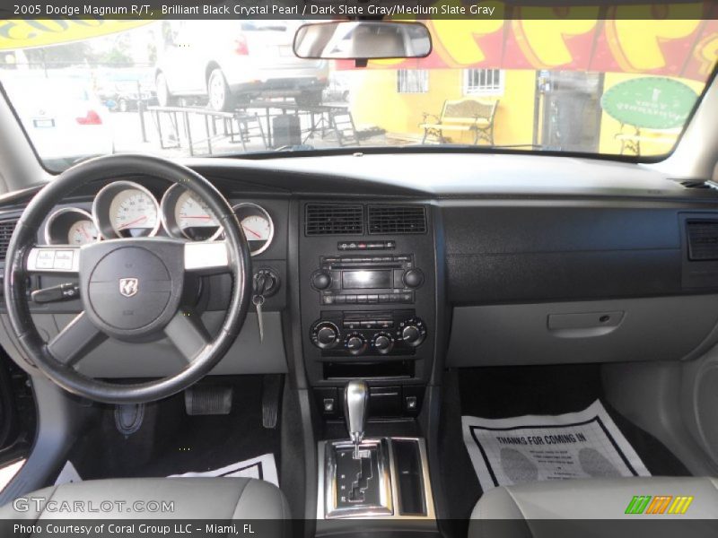Brilliant Black Crystal Pearl / Dark Slate Gray/Medium Slate Gray 2005 Dodge Magnum R/T