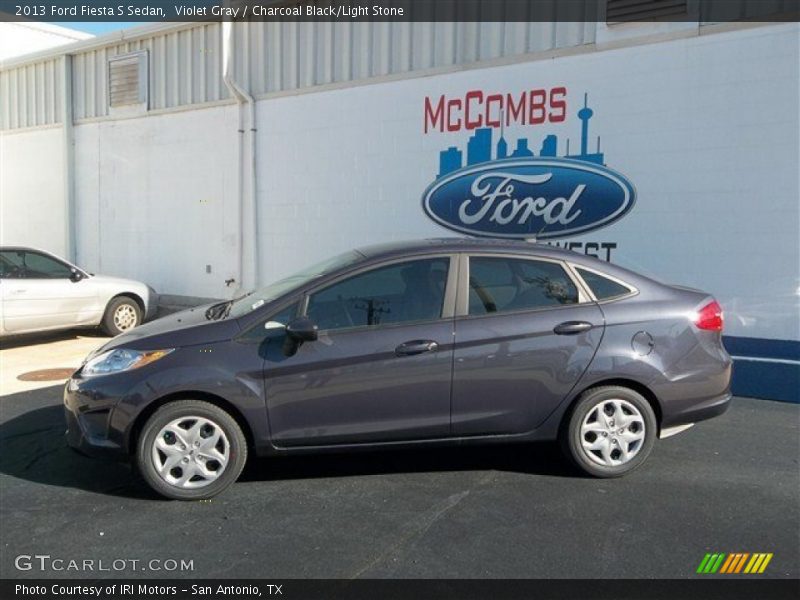 Violet Gray / Charcoal Black/Light Stone 2013 Ford Fiesta S Sedan