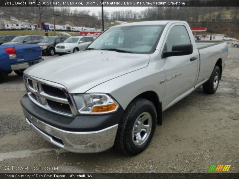 Bright Silver Metallic / Dark Slate Gray/Medium Graystone 2011 Dodge Ram 1500 ST Regular Cab 4x4