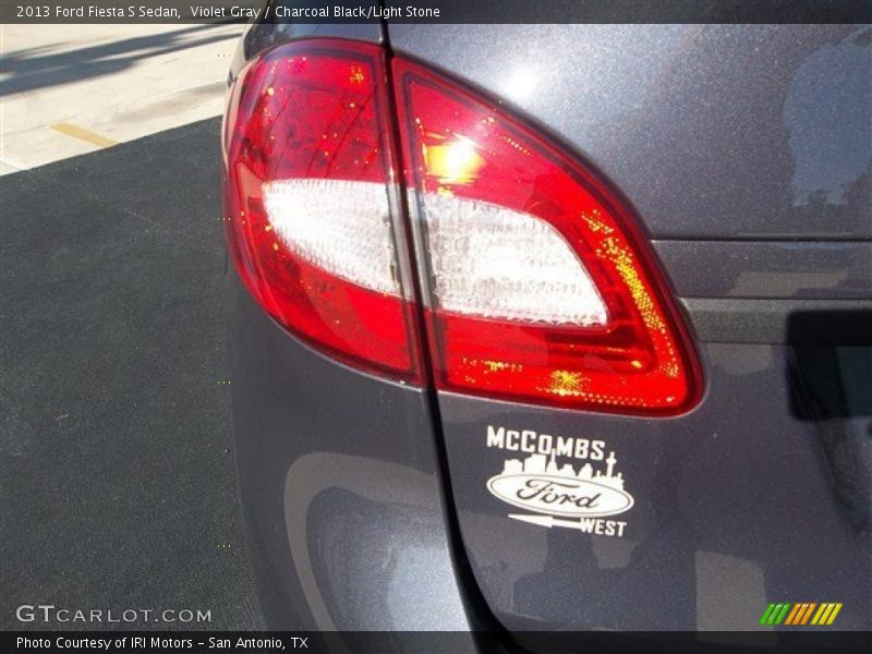 Violet Gray / Charcoal Black/Light Stone 2013 Ford Fiesta S Sedan