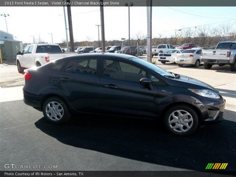 Violet Gray / Charcoal Black/Light Stone 2013 Ford Fiesta S Sedan