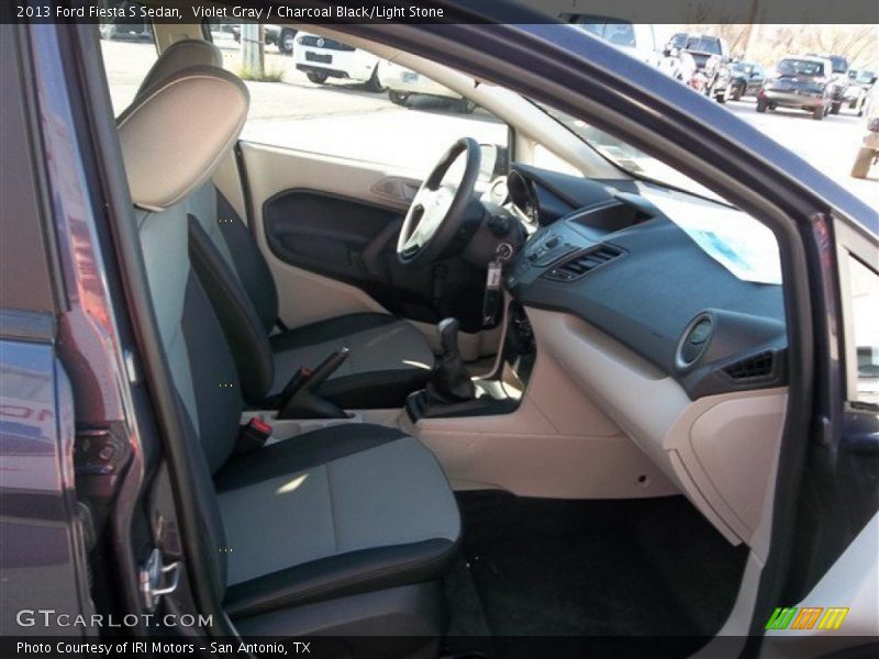 Violet Gray / Charcoal Black/Light Stone 2013 Ford Fiesta S Sedan