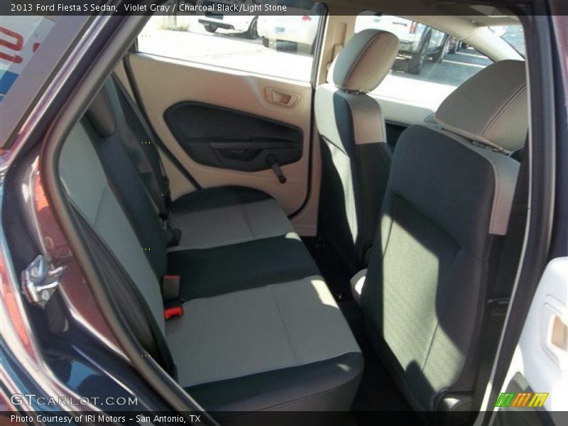 Violet Gray / Charcoal Black/Light Stone 2013 Ford Fiesta S Sedan