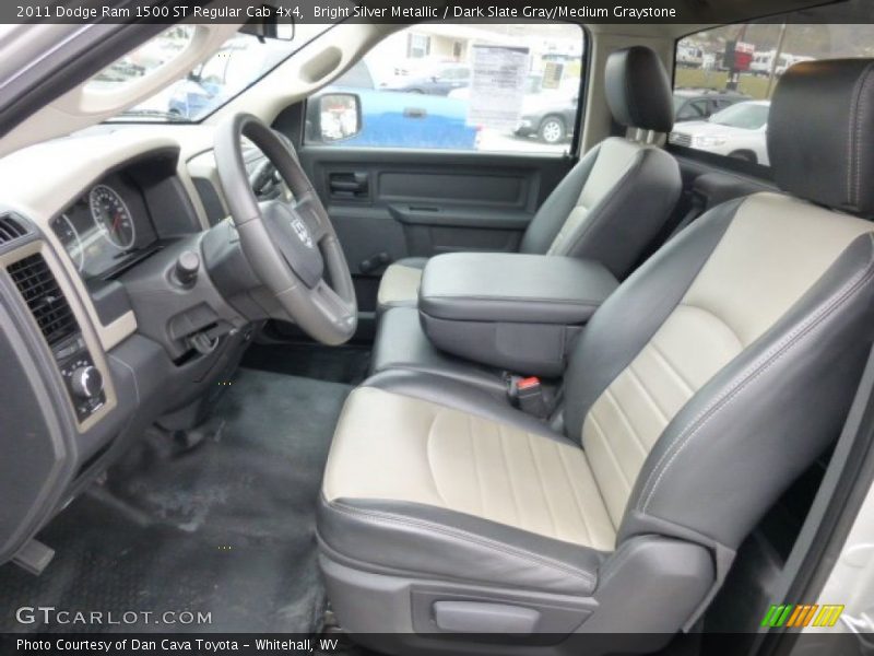 Bright Silver Metallic / Dark Slate Gray/Medium Graystone 2011 Dodge Ram 1500 ST Regular Cab 4x4