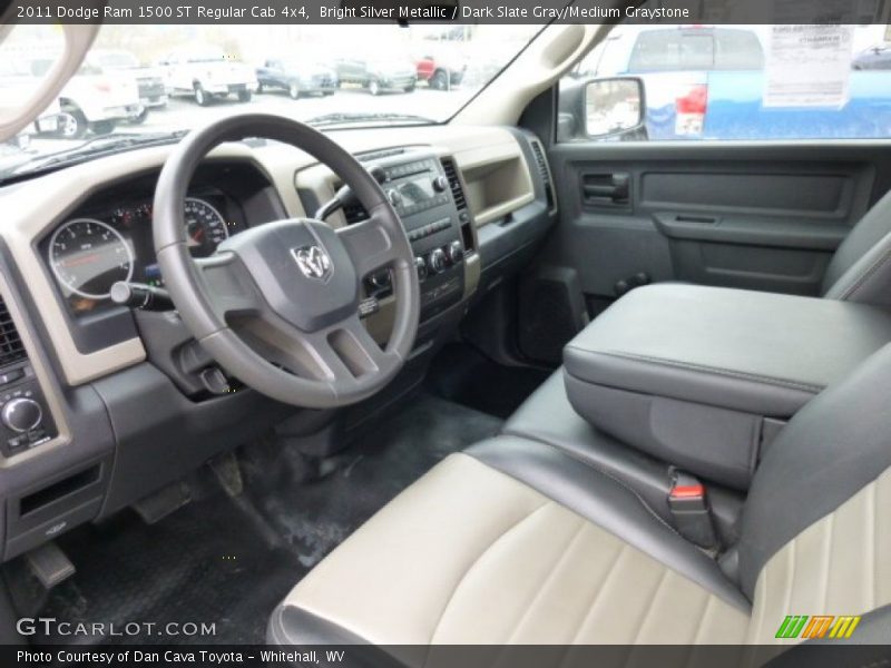 Bright Silver Metallic / Dark Slate Gray/Medium Graystone 2011 Dodge Ram 1500 ST Regular Cab 4x4
