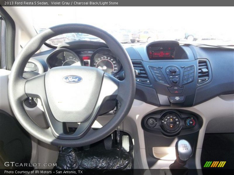 Violet Gray / Charcoal Black/Light Stone 2013 Ford Fiesta S Sedan
