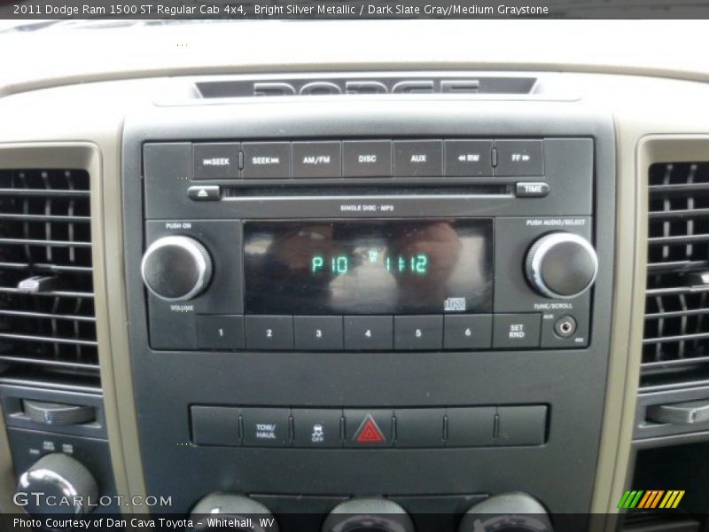 Bright Silver Metallic / Dark Slate Gray/Medium Graystone 2011 Dodge Ram 1500 ST Regular Cab 4x4
