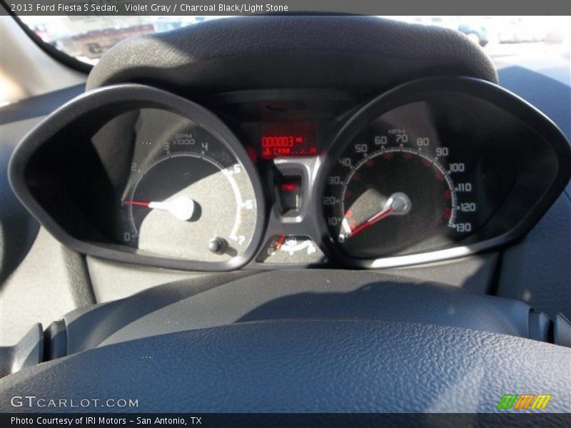 Violet Gray / Charcoal Black/Light Stone 2013 Ford Fiesta S Sedan