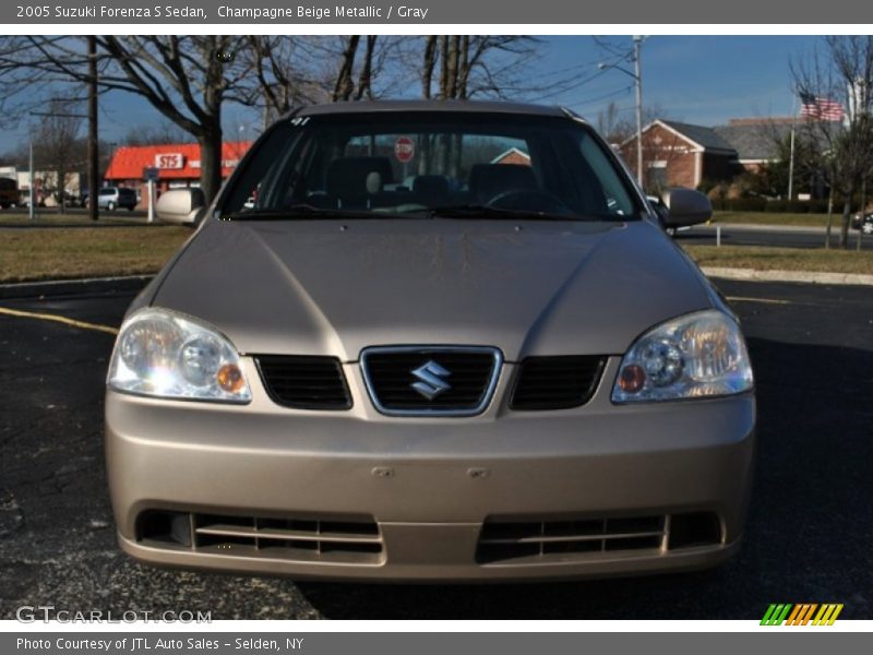 Champagne Beige Metallic / Gray 2005 Suzuki Forenza S Sedan