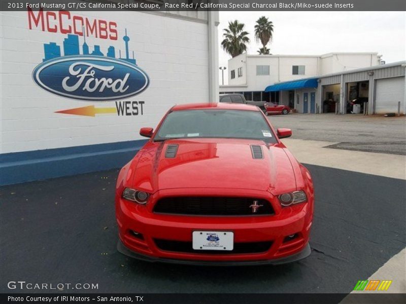 Race Red / California Special Charcoal Black/Miko-suede Inserts 2013 Ford Mustang GT/CS California Special Coupe