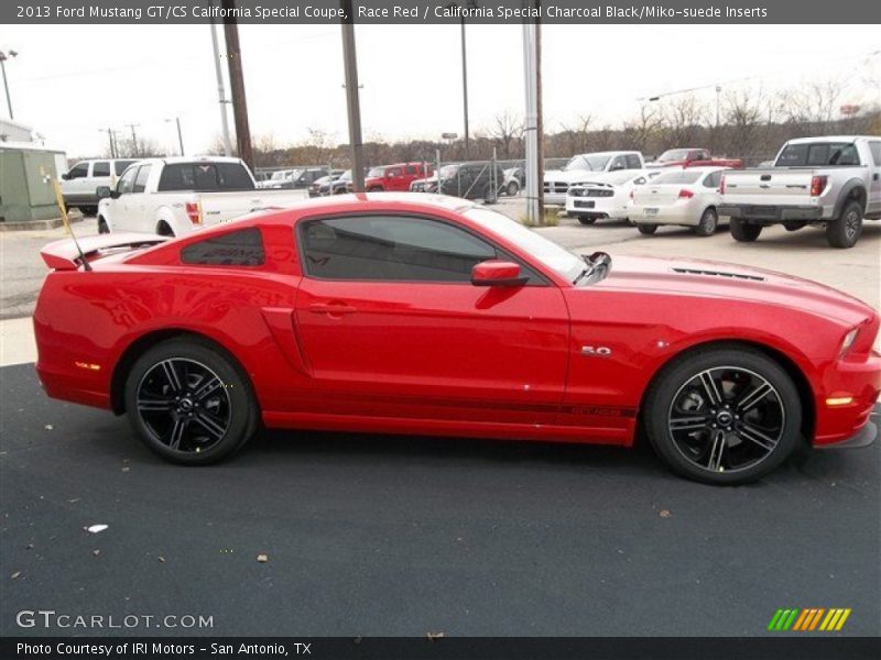 Race Red / California Special Charcoal Black/Miko-suede Inserts 2013 Ford Mustang GT/CS California Special Coupe