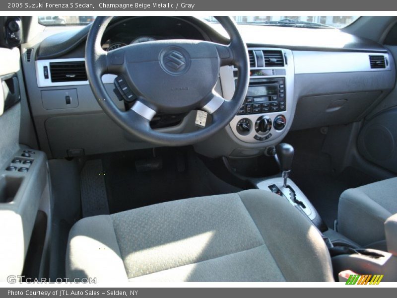 Champagne Beige Metallic / Gray 2005 Suzuki Forenza S Sedan