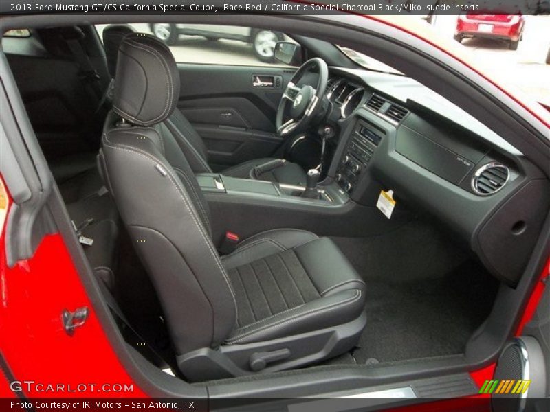  2013 Mustang GT/CS California Special Coupe California Special Charcoal Black/Miko-suede Inserts Interior