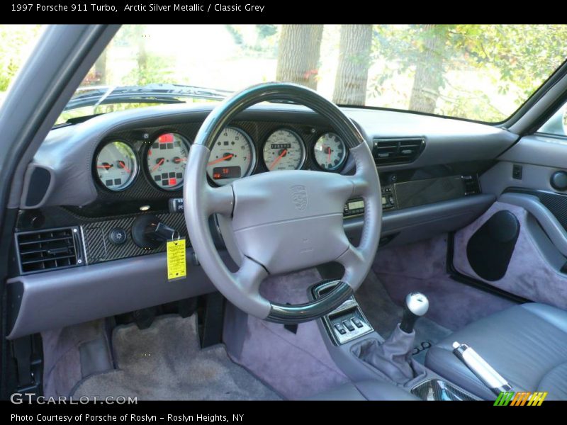 Arctic Silver Metallic / Classic Grey 1997 Porsche 911 Turbo