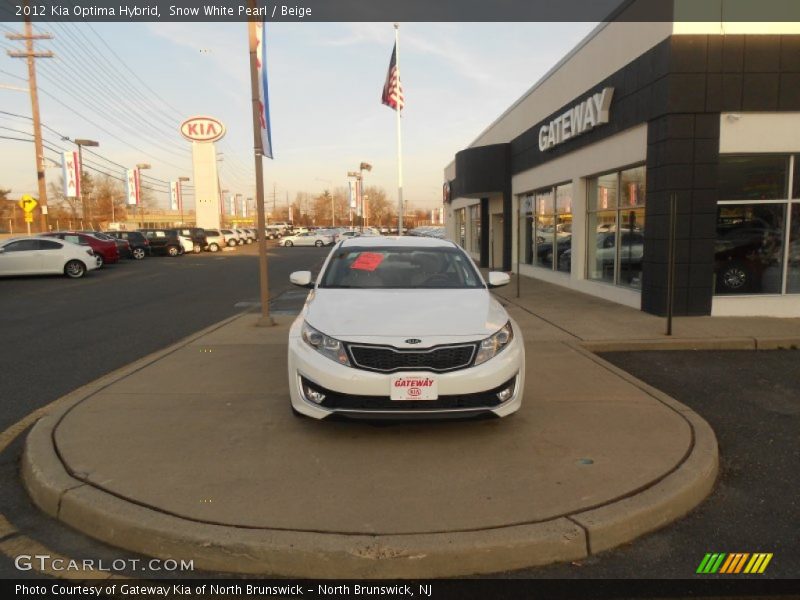 Snow White Pearl / Beige 2012 Kia Optima Hybrid