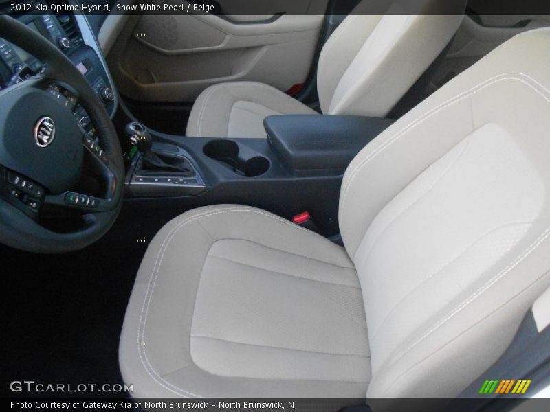 Snow White Pearl / Beige 2012 Kia Optima Hybrid