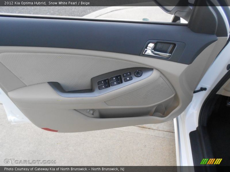 Snow White Pearl / Beige 2012 Kia Optima Hybrid