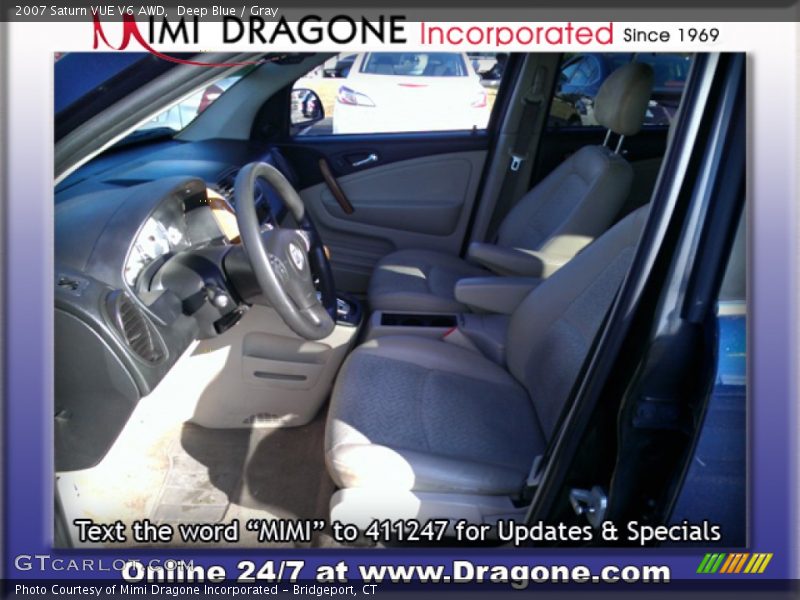 Deep Blue / Gray 2007 Saturn VUE V6 AWD