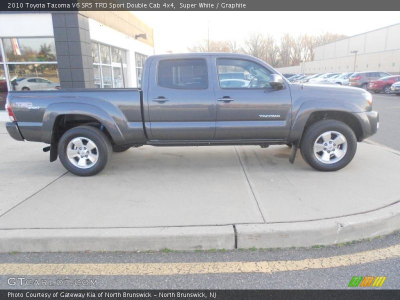 Super White / Graphite 2010 Toyota Tacoma V6 SR5 TRD Sport Double Cab 4x4