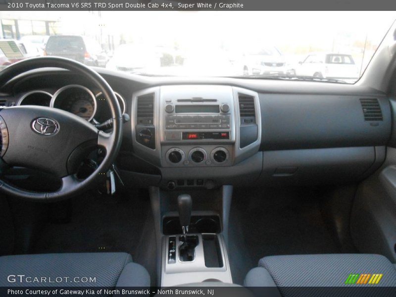 Super White / Graphite 2010 Toyota Tacoma V6 SR5 TRD Sport Double Cab 4x4