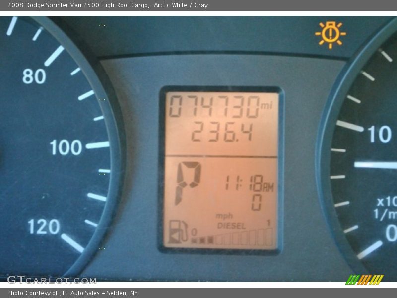 Arctic White / Gray 2008 Dodge Sprinter Van 2500 High Roof Cargo