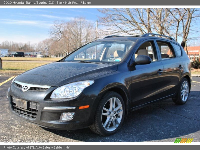 Black Noir Pearl / Beige 2010 Hyundai Elantra Touring GLS