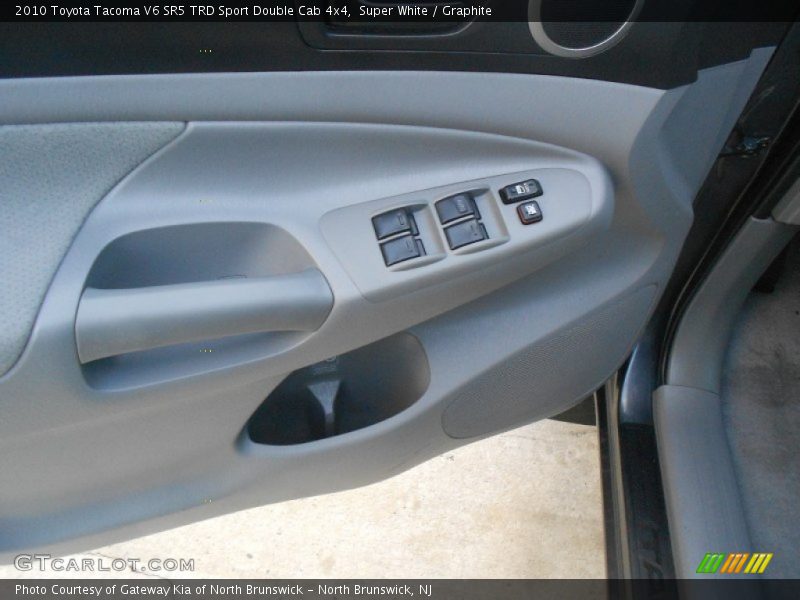 Super White / Graphite 2010 Toyota Tacoma V6 SR5 TRD Sport Double Cab 4x4