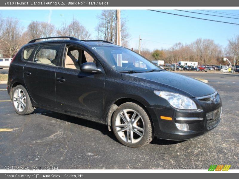 Black Noir Pearl / Beige 2010 Hyundai Elantra Touring GLS