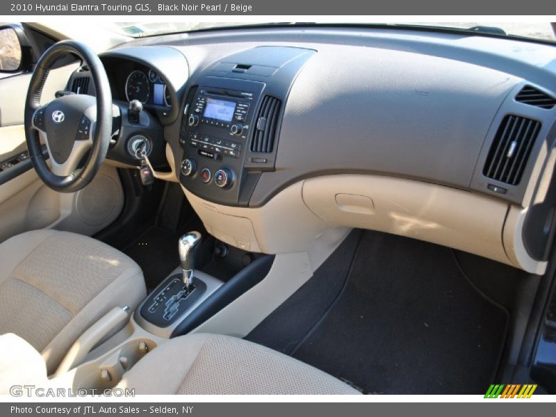 Black Noir Pearl / Beige 2010 Hyundai Elantra Touring GLS