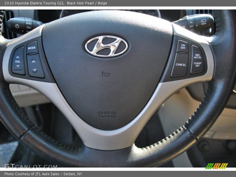 Black Noir Pearl / Beige 2010 Hyundai Elantra Touring GLS
