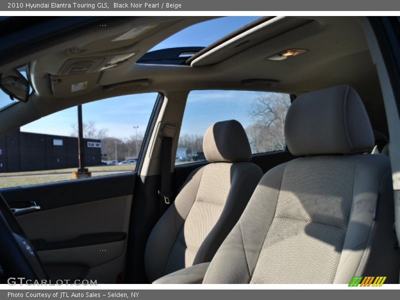 Black Noir Pearl / Beige 2010 Hyundai Elantra Touring GLS