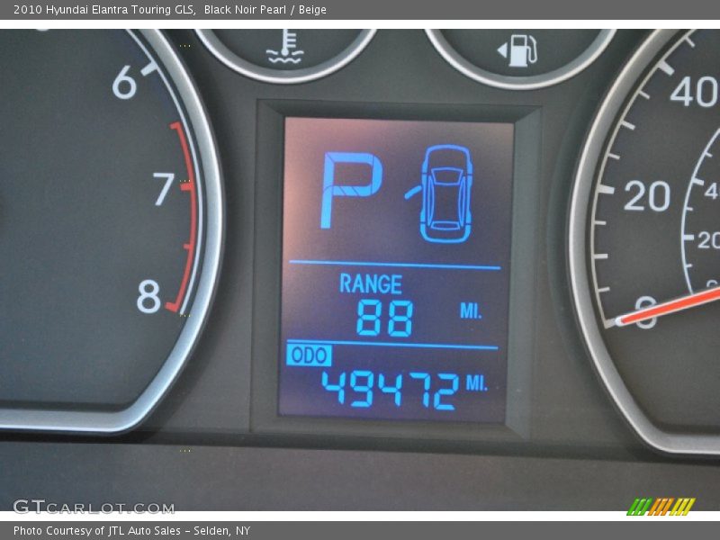 Black Noir Pearl / Beige 2010 Hyundai Elantra Touring GLS