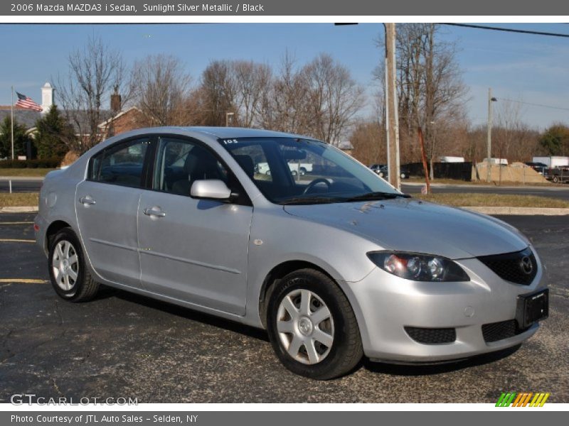 Sunlight Silver Metallic / Black 2006 Mazda MAZDA3 i Sedan