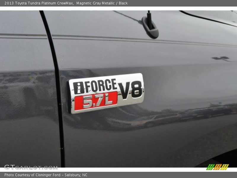 Magnetic Gray Metallic / Black 2013 Toyota Tundra Platinum CrewMax