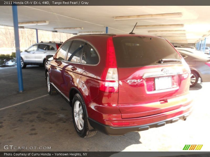 Tango Red Pearl / Gray 2011 Honda CR-V EX-L 4WD