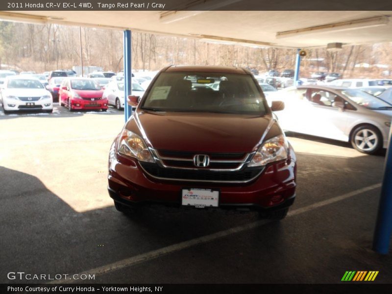 Tango Red Pearl / Gray 2011 Honda CR-V EX-L 4WD