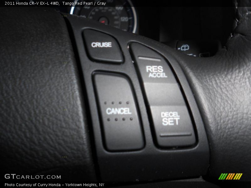 Tango Red Pearl / Gray 2011 Honda CR-V EX-L 4WD