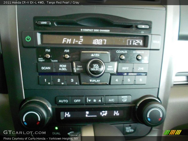 Tango Red Pearl / Gray 2011 Honda CR-V EX-L 4WD