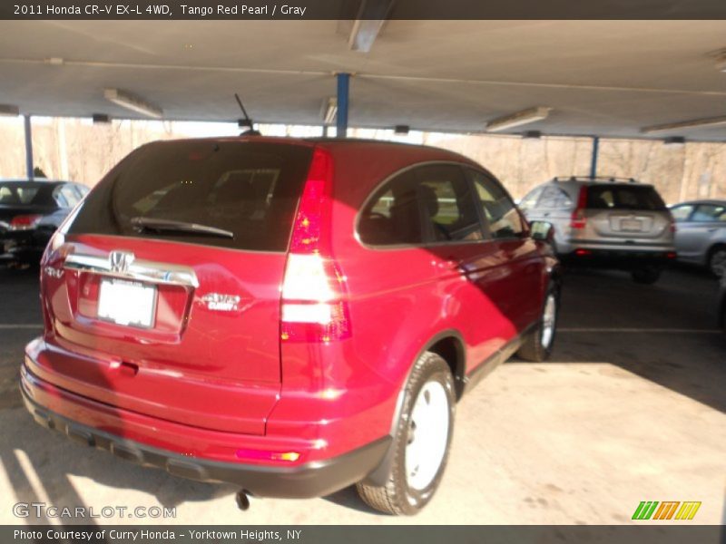 Tango Red Pearl / Gray 2011 Honda CR-V EX-L 4WD