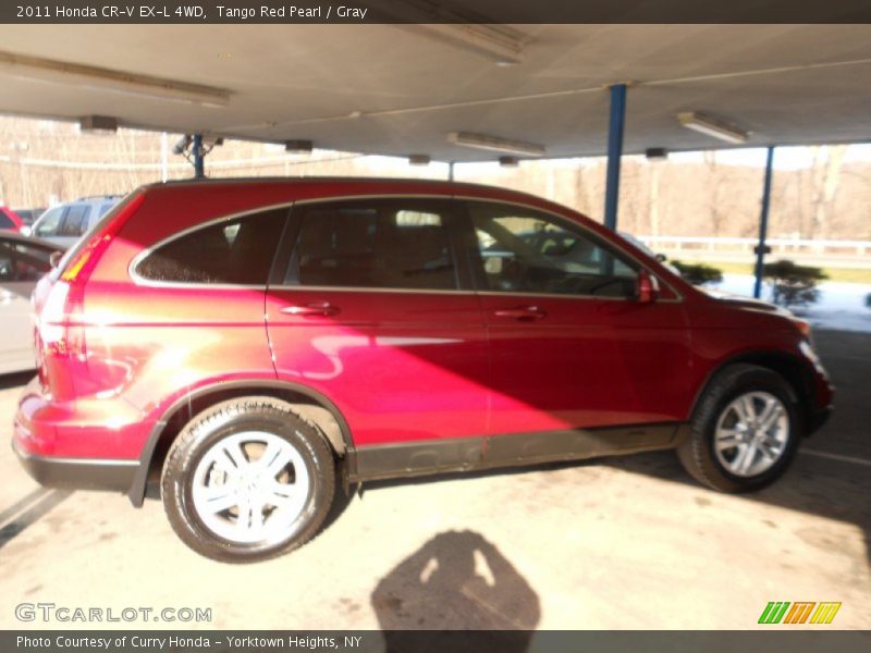 Tango Red Pearl / Gray 2011 Honda CR-V EX-L 4WD