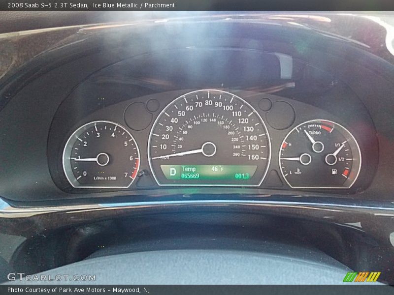 Ice Blue Metallic / Parchment 2008 Saab 9-5 2.3T Sedan