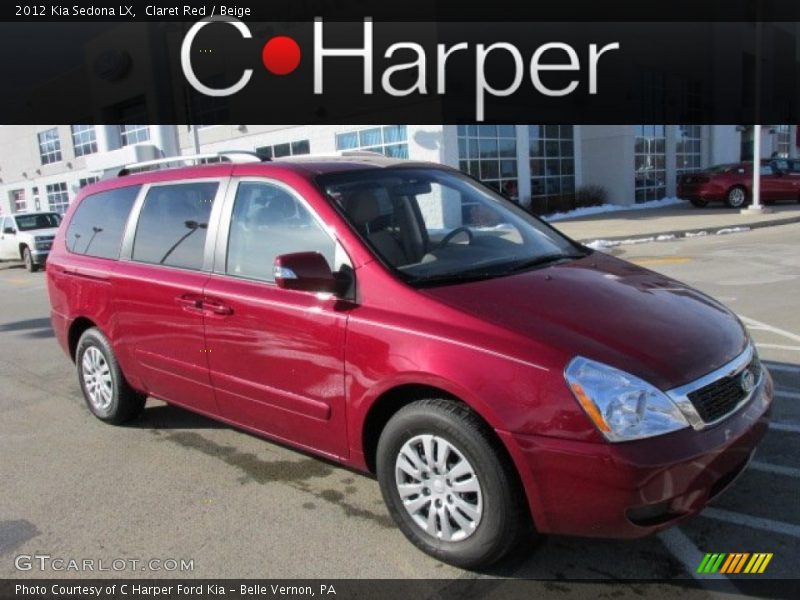Claret Red / Beige 2012 Kia Sedona LX