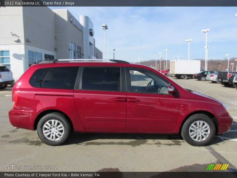 Claret Red / Beige 2012 Kia Sedona LX