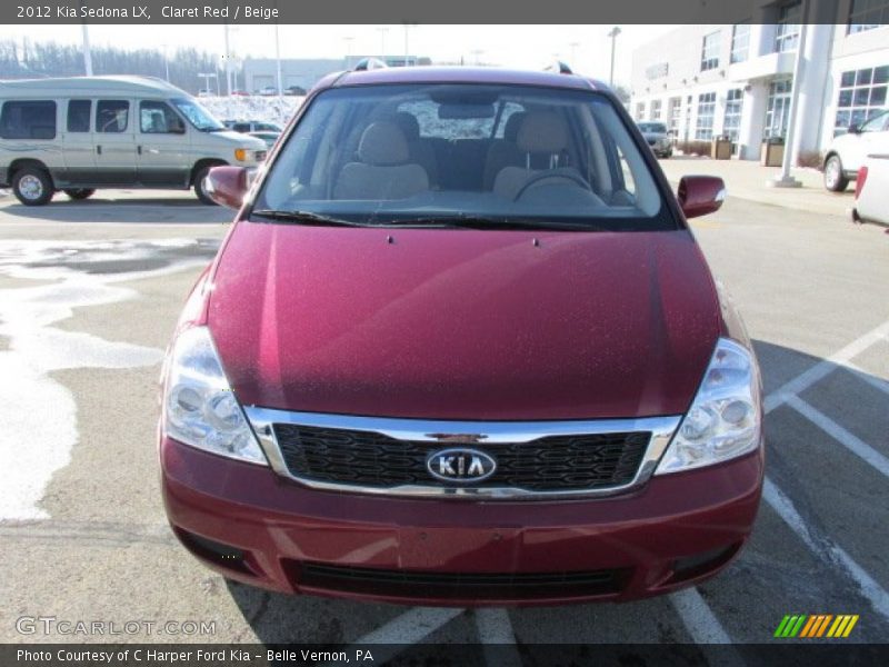 Claret Red / Beige 2012 Kia Sedona LX